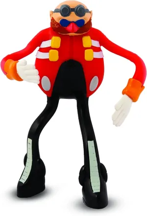 ™ - Sonic The Hedgehog DR. EGGMAN Dr. Eggman Flexible Action Figure Poseable Bendable Sonic Character Toy for Kids Gift Durable Collectible Toy for Kids Ages 3 