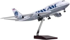 1 150 Scale for Airplane 747 B747 Aircraft Airline Model W Light and Wheel Diecast Resin Plane for Collection Static Miniatures Toy's Set(No Light)