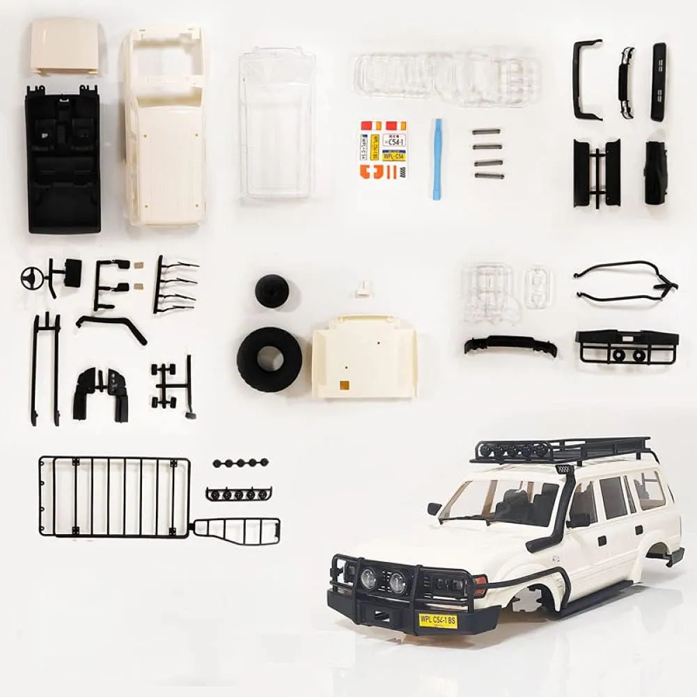 1 Set Durable Car Shell Body Cover Assembly DIY Parts Kit for WPL (C14 C24 RC Truck) Accessory