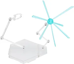 1 Set Invisible Design Figurine Support Base Figures Flexible Height Minimalist Aesthetic for Collectible Exhibitions