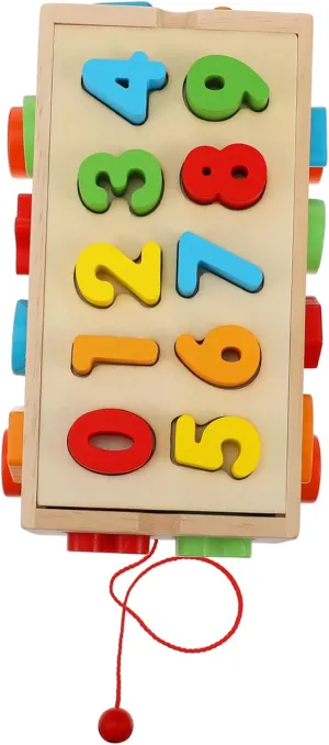 1 Set Wooden Educational Matching for Shape Recognition Blocks Montessori for Years Promotes Hand Eye Coordination and Color Recognition
