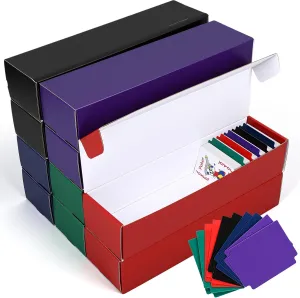 10 Pack Trading Card Storage Box, Sports Card Storage Boxes with Dividers Cardboard Box for Baseball TCG Basketball