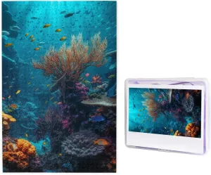 1000 Piece Jigsaw Puzzle for Adults Wooden Challenging Puzzles Custom Personalized Fish Picture Puzzle for Game Nights Family Wood Puzzles Finished Size 29.5"x19.7"