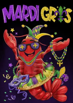 1000 Piece Jigsaw Puzzles,Mardi Crawfish New Orleans Carnival Celebration Jigsaw Puzzles Home Decor Educational Games Large Puzzle Game Toys Gift