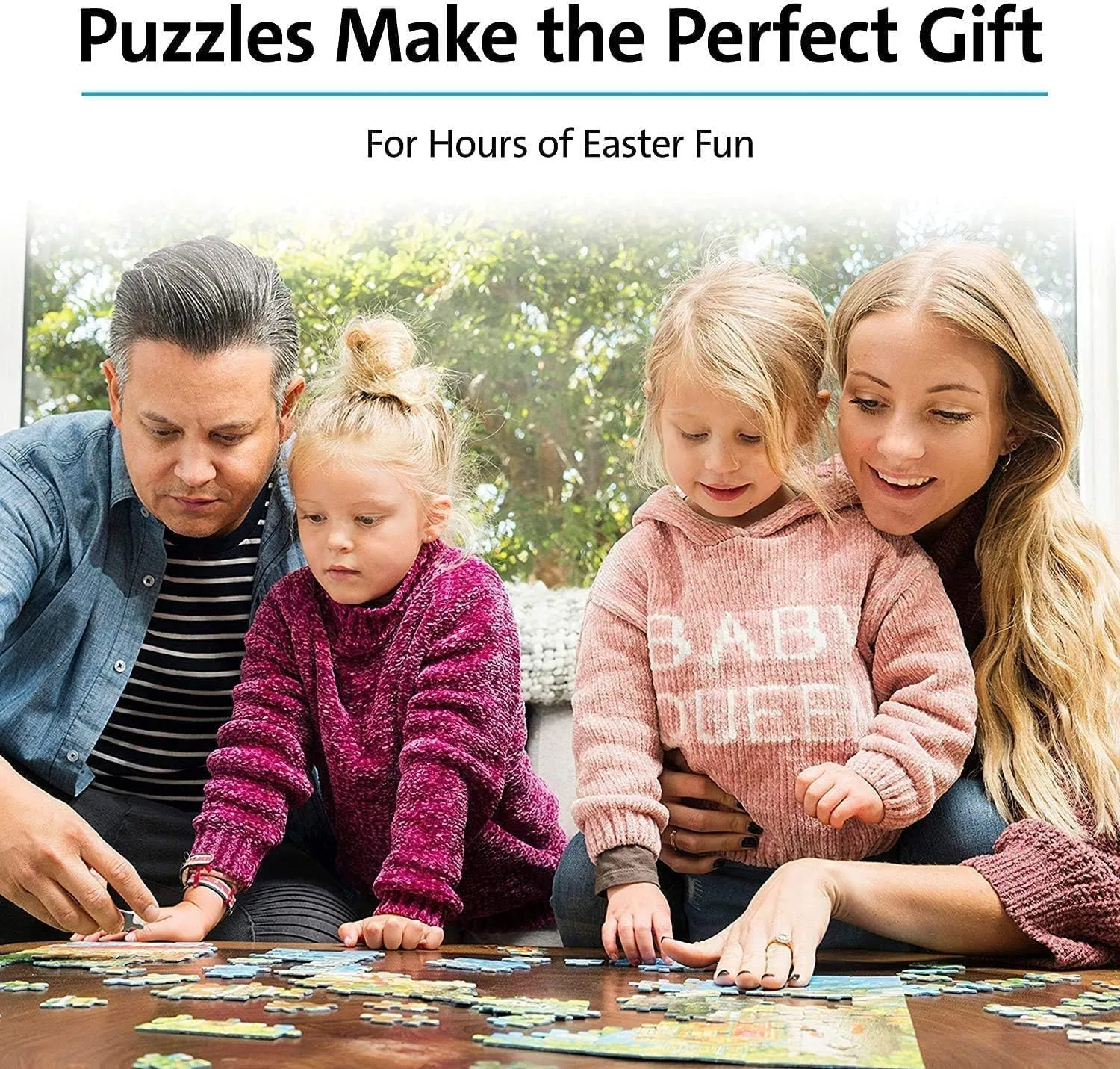 1000 Pieces Jigsaw Puzzle Wooden Puzzle Grassland Running Horses Picture Family Decorations Unique Birthday Present Suitable for Adults