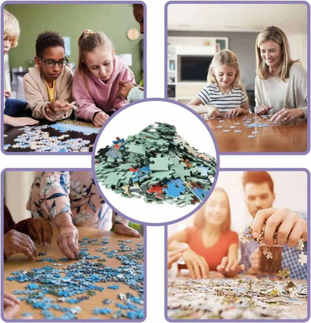 1000 Piece Jigsaw Puzzle for Adults Skateboarding Dog in City Sunset Challenging and Joyful Puzzle Game for Dog Lovers Wall Decor Gift Family Game Night Fun