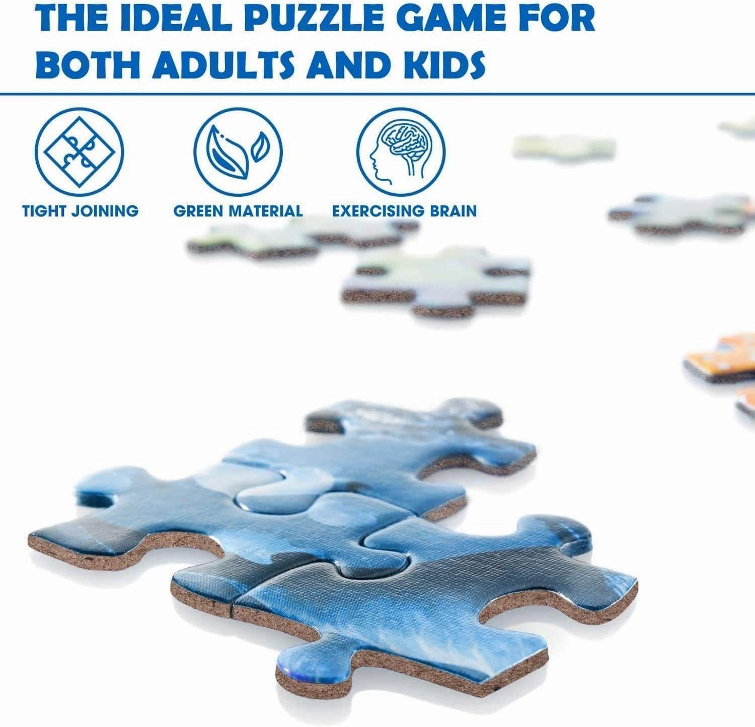 1000 Pieces Puzzles Camping Alphabet -Jigsaw Puzzle for Adults Challenging Puzzle Perfect for Game Nights