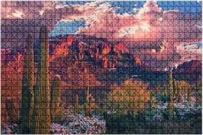 1000 Pieces Puzzles for Adults Funny Desert Area Landscape Scenery Mountain - Fun Interactive Brain Teaser Jigsaw Puzzles