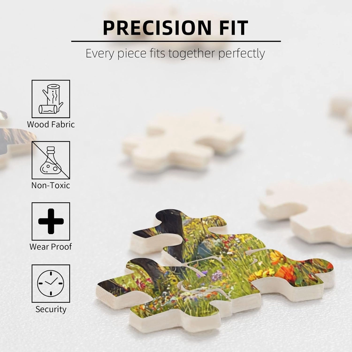 1000pcs Wooden Jigsaw Puzzle,Majestic Yak in Grassland,Stunningly Vibrant Colors,Rugged Stress Relief,Premium Cut,Enjoy The Solving Process,Ideal for Relaxation and Family Fun