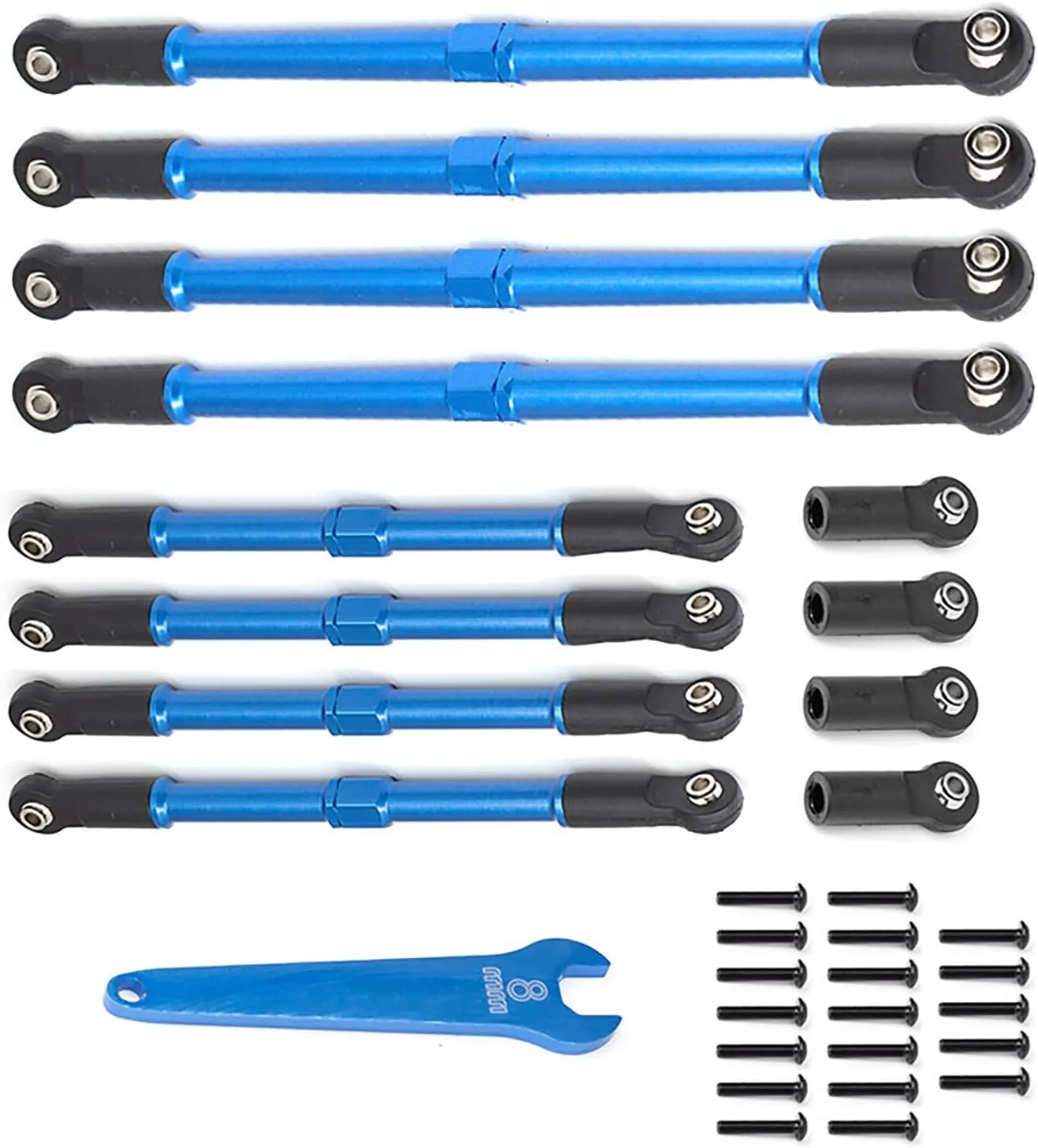 1/10 RC Car Racing Pull Rod Kits for Traxxas 1/10 E-revo 2.0 Summit 5319X 5338R RC Car Upgrade Parts