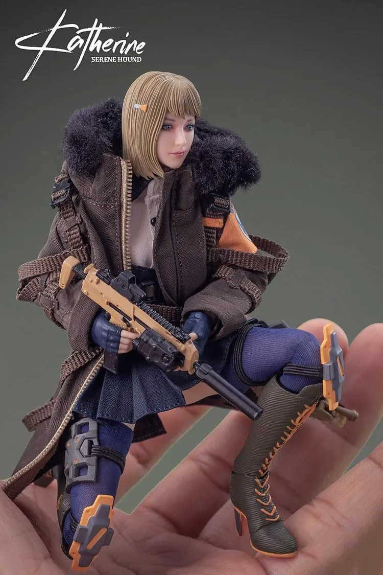 1/12 Scale Action Figure,6inch Catherine Female Soldier Figure Doll Flexible Anime Miniature Figures Collection (Deluxe Edition)