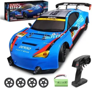 1:16 Scale Drift RC Car for Adult, 4WD Top Speed 30KM/H High Speed 2.4G Remote Control Long Range Electric Racing Cars Model - Blue