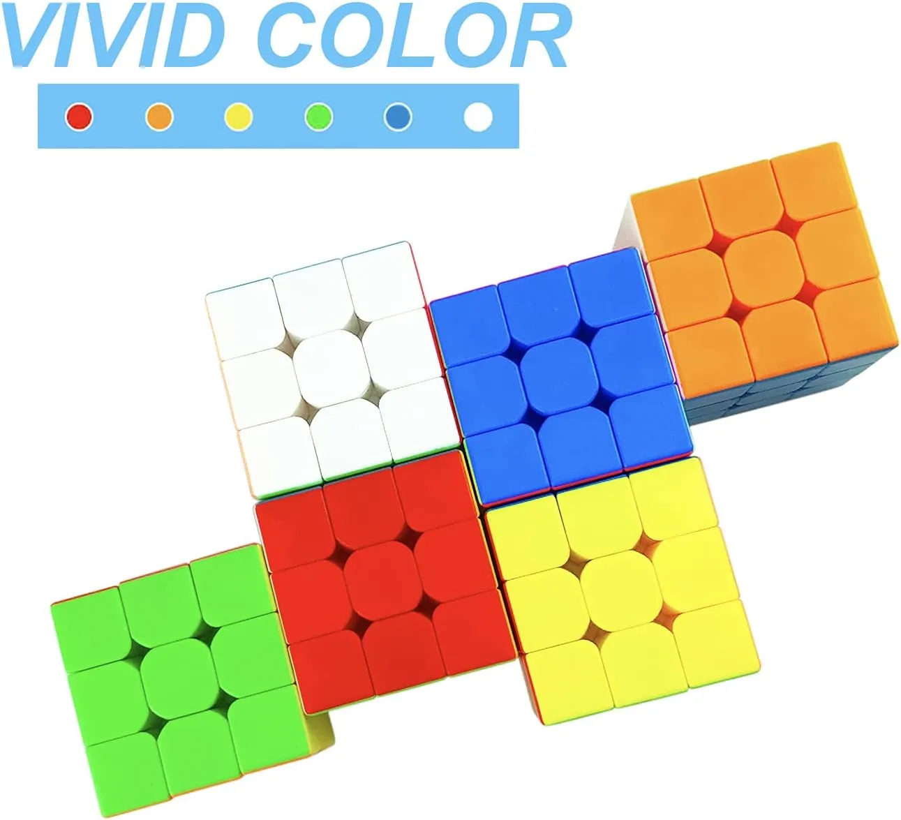 12 Pack Speed Cube 3x3 Set, Stickerless Cube 3X3, Party Favors for All Age, Puzzle Game Toys, Classroom prizes, School Rewards