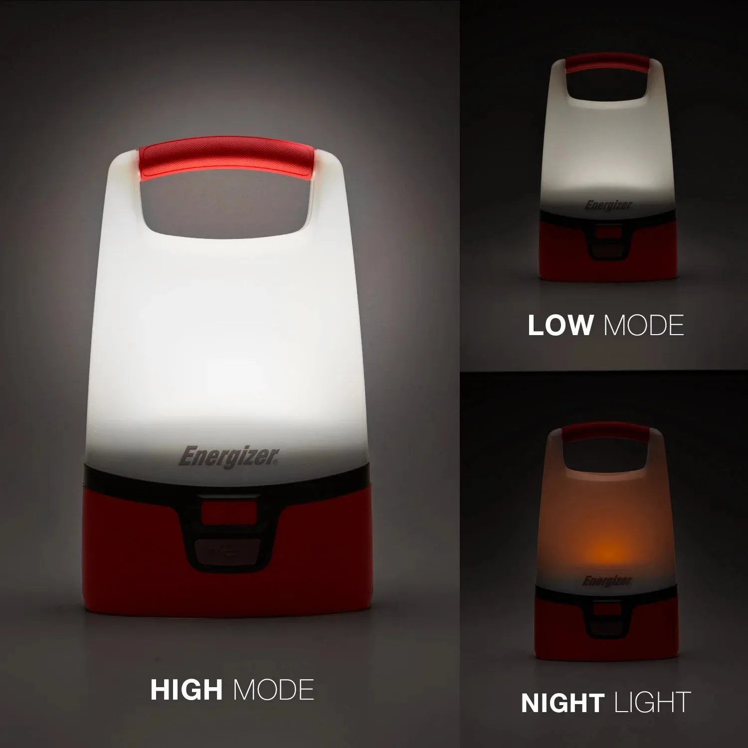 1200 Lumens Red LED USB Lantern - Powerful, Portable Lighting Solution