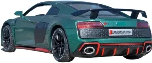 1:24 for R8 V10 Plus Sports Car Model Simulation Alloy Super Toy Car Kids Boy Present Collection Miniature Car Pull Back(Green)