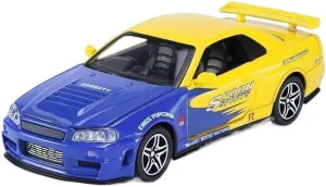 1:32 for R34 Alloy Car Model(Yellow)