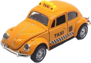 1:32 for Vintage Die-Cast Racing Car Metal Alloy, Manual Pull-Back, Suitable for Ages 3 ,Collectible Classical Car Present(Yellow)