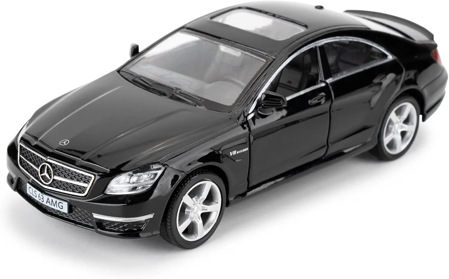 1/36 Mercedes-Benz CLS 63 AMG Alloy Model Car with Pull Back Function Toy Car for Collecting and Decorating Model Toys, Car Gifts for Boys and Girls (Black)