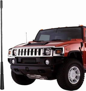 13 Inch Replacement Antenna Mast for Hummer H2 (2003-2009), Hummer H3 H3T (2006-2010), Hummer H2 H3 H3T Antenna, Flexible Rubber Antenna