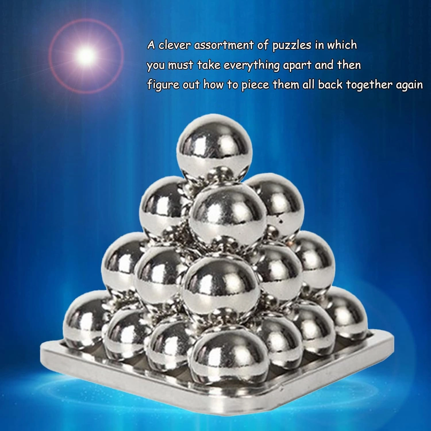 15 pcs IQ Test Puzzle Metal Wire Puzzles Mind Game Educational Toys High Difficulty Brain Teaser Puzzle Toy for Kids and Adults - Explore Creativity and Problem Solving. Gift Desk Puzzles