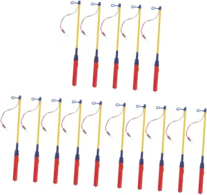 15pcs Lantern Stick with Led Light Holders for Boys and Girls Birthday Parties Design No Battery Required for Festivals and Celebrations