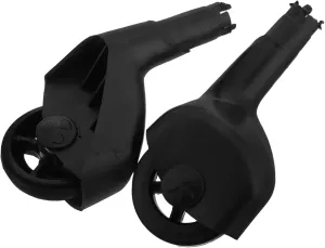1Pair Car Wheels Replacement Wheel for Quiet Front Swivel Wheels Improved Stability Maneuverability for Ride