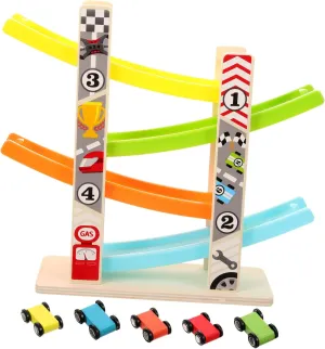 1Set Rainbow Color Gliding Track Car Interactive Racing Plaything for Smooth Sliding Design Encourages Hand Eye Coordination for Indoor