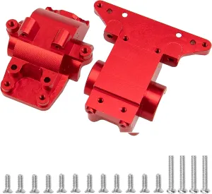 1Set Vgoohobby Aluminum Alloy Differential Housing Bulkhead Diff Case # 7530 Compatible with Traxxas LaTrax Teton Desert Prerunner Rally SST 1/18 4WD RC Car (Red)