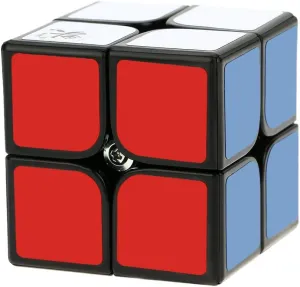 2 * 2 Magic Cube Speed Cubo Anti-POP Structure 6 Color Solid Eco-friendly Plastics Cube Puzzle Black Ground 50 MM