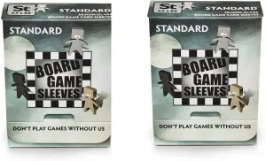 2 Packs Arcane Tinmen Non-Glare Board Game Sleeves 50 ct Standard Size Card Sleeves Individual Pack