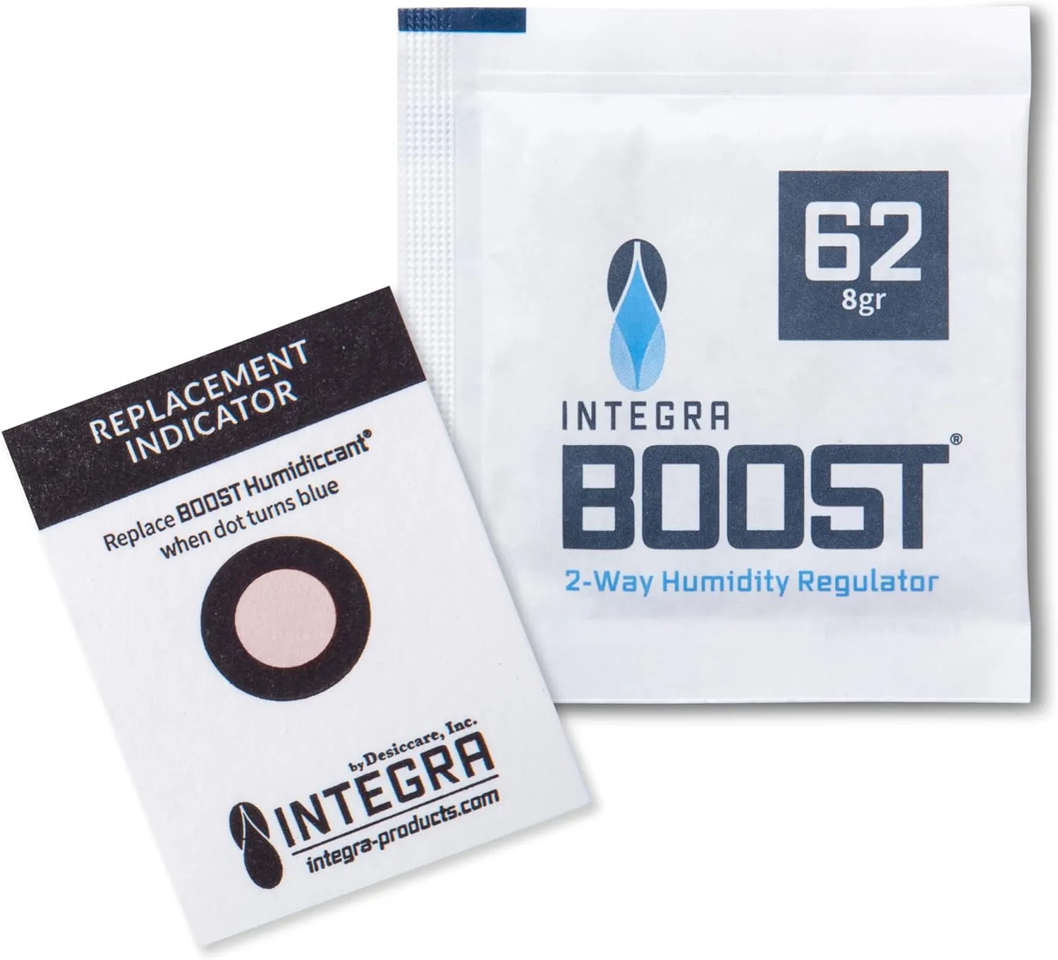 2-Way Humidity Control Pack - Preserve Flavor & Control Humidity at 62% RH - Moisture Absorber for Herbs, Spices & More - 8 Gram (Pack of 20)