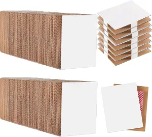 200 Pieces Trading Card Shipping Protectors 4 x 6 Inches Corrugated Cardboard Sheets Mailing Protector Mail Shipping Stiffeners Folders Cardboard Divider