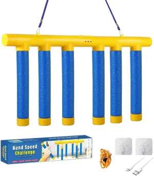 2025 Upgrade Reflex Challenge Game,Throwing Stick Game,Hand Eye Coordination Training Toy,Hand Challenge Game,Upgrade Reflex Challenge Game,Adjustable Speed Catching Game