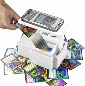 2025 Enhanced Trading Card Scanner, MTG Card Scanner Stand, Phone Stand MTG Accessories, Fit for un-Sleeved and Sleeved Cards, Only Available for ManaBox