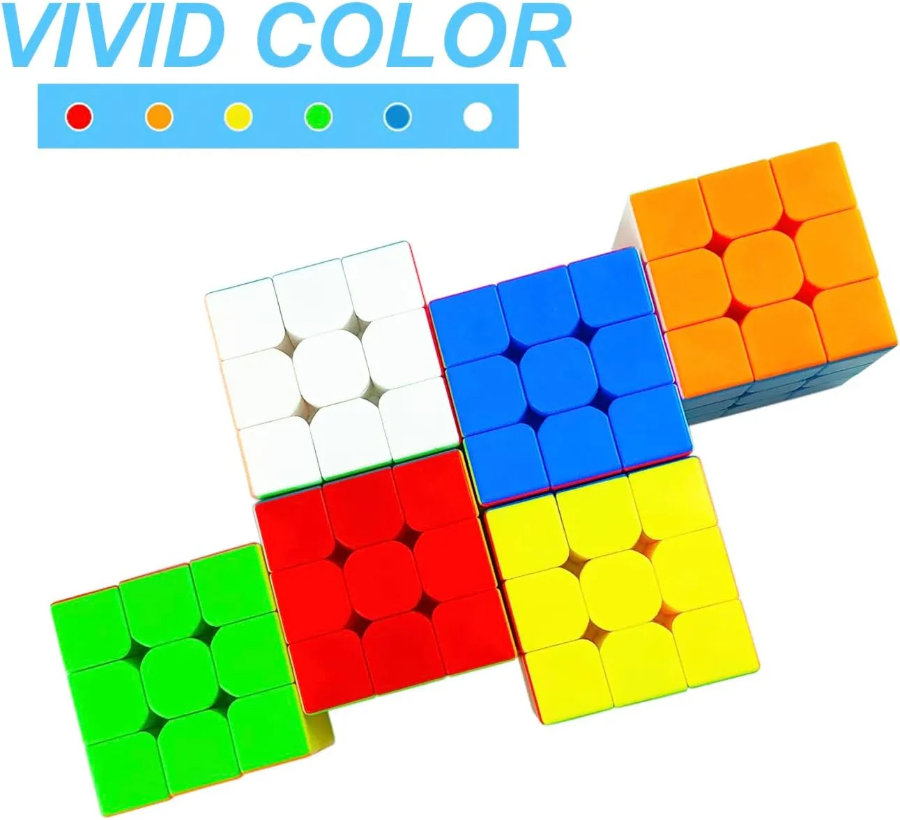 24 Pack Speed Cube 3x3 Set, Stickerless Cube 3X3, Party Favors for All Age, Puzzle Game Toys, Classroom prizes, School Rewards