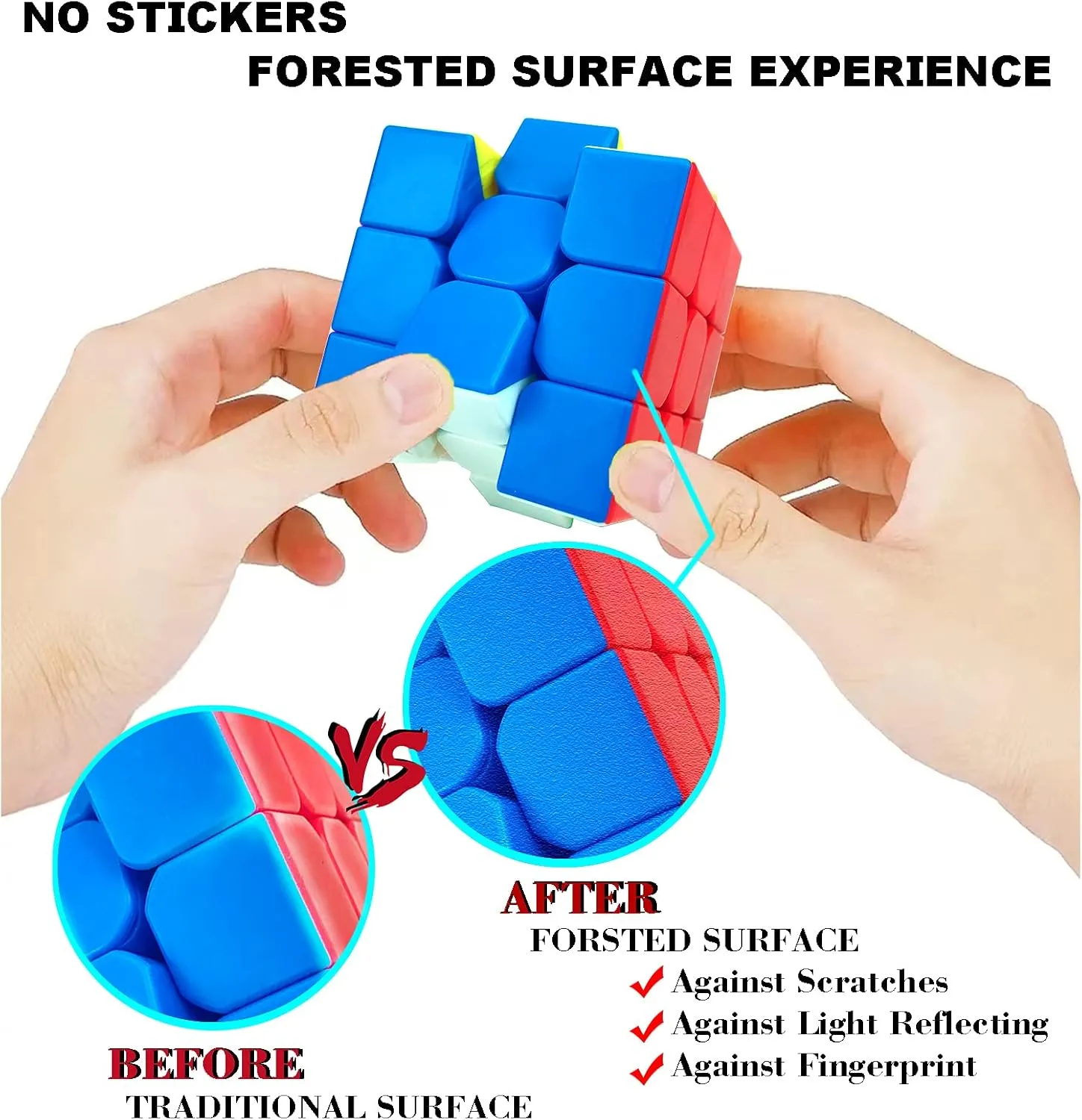24 Pack Speed Cube 3x3 Set, Stickerless Cube 3X3, Party Favors for All Age, Puzzle Game Toys, Classroom prizes, School Rewards