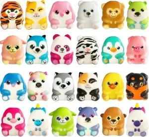 24 Pcs Party Favors Filled with Squishy Toys,Jumbo Slow Rising Squishies Toys,Soft Kawaii Animal Squishy Toys for Birthday Goodie Bag Stuffers,Pinata Stuffers,Classroom Prizes,Carnival Prizes