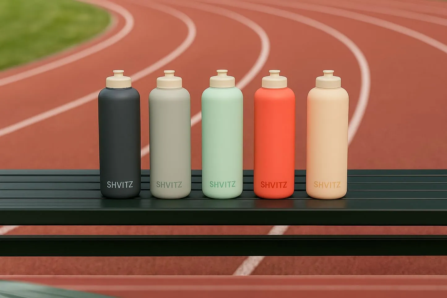 24oz Sports Water Bottle - Soft-Touch Squeezable, Spill-Resistant Design with One-Handed Drinking Spout - BPA Free Fitness Bottle for Gym & Workouts (Carbon)