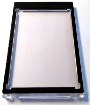 25 x Magnetic Card Holder Black Border 35 PT UV Safe