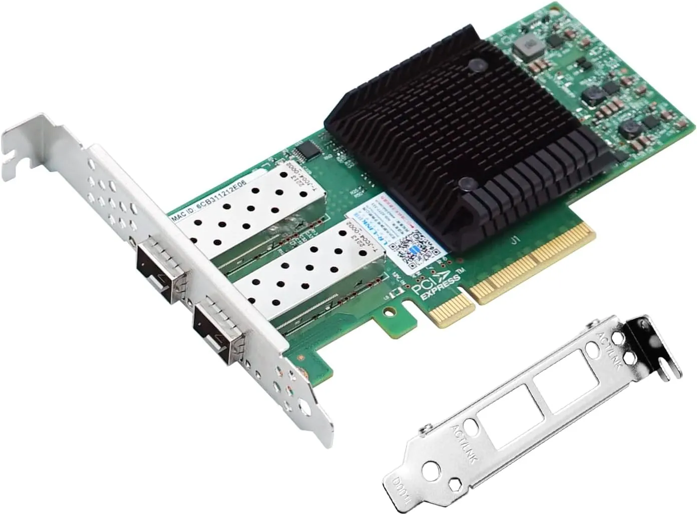 25GbE NIC Network Card with Mellanox ConnectX-4 Chipset,Dual-SFP28 Ports PCI Express 3.0 X8 Ethernet Adapter