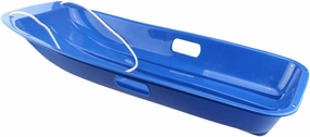 27 Inch Snow Sled for Kids Toboggan with Pull Rope Snow Sledding Supplies Portable Winter Snow Toy Hard Bottom for Smooth Downhill Rides for Sports Outdoor Yard