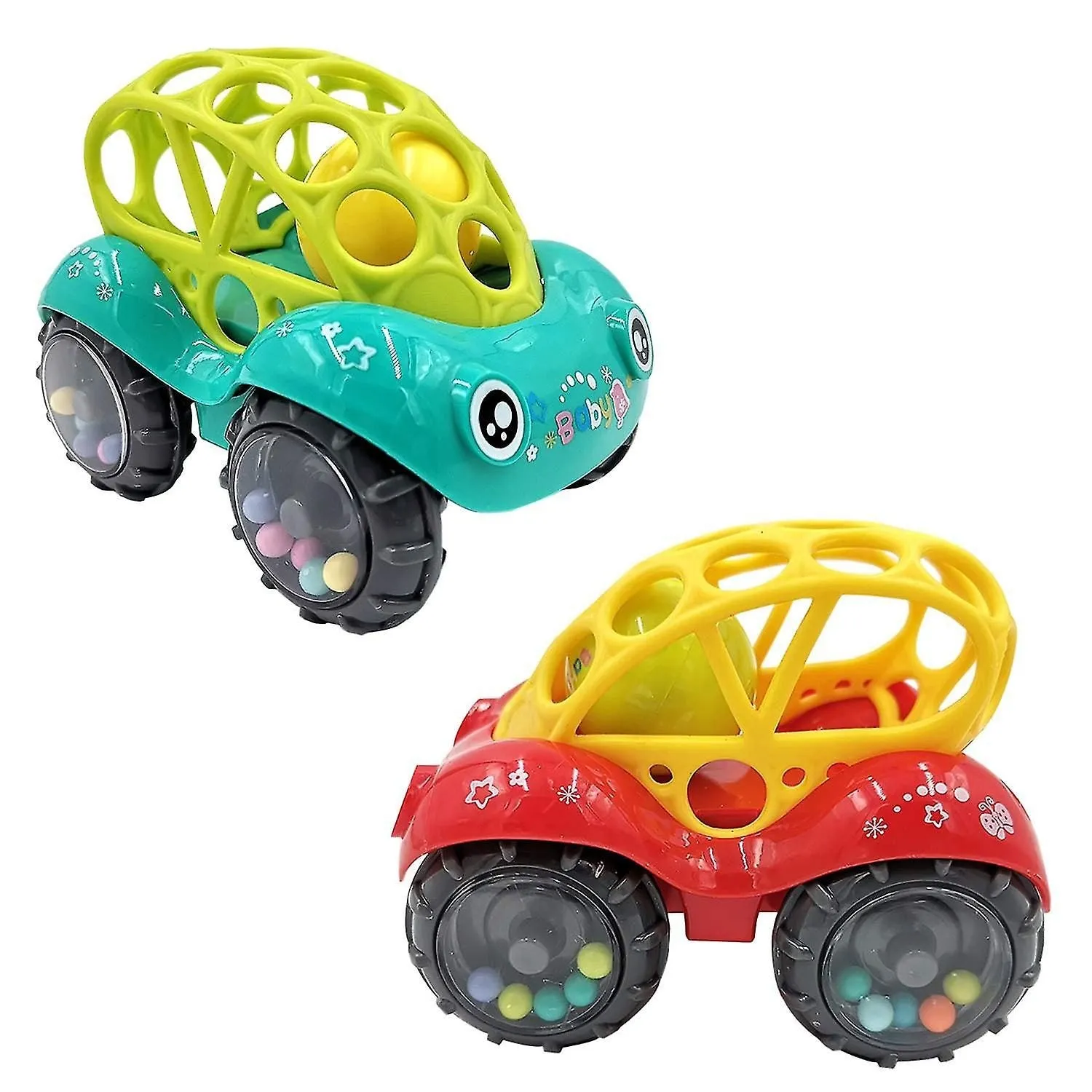 2pcs Baby Car Toy Toy Cars Soft For 1-5 Years Old Baby
