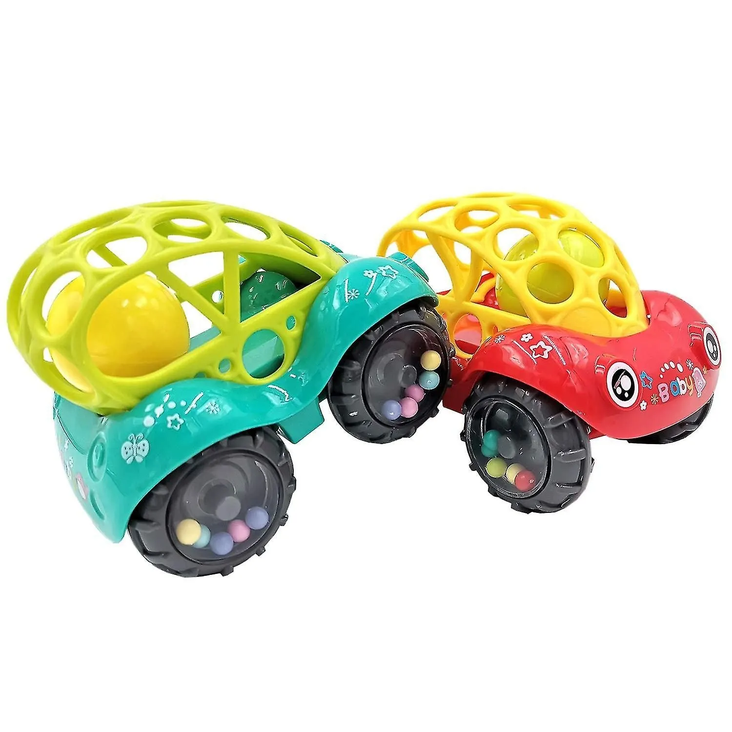 2pcs Baby Car Toy Toy Cars Soft For 1-5 Years Old Baby