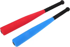 2pcs Lightweight Eva Baseball Bat for Boys and Girls Soft and Safe Design for Backyard Play Hand-Eye Coordination Portable Sports Equipment