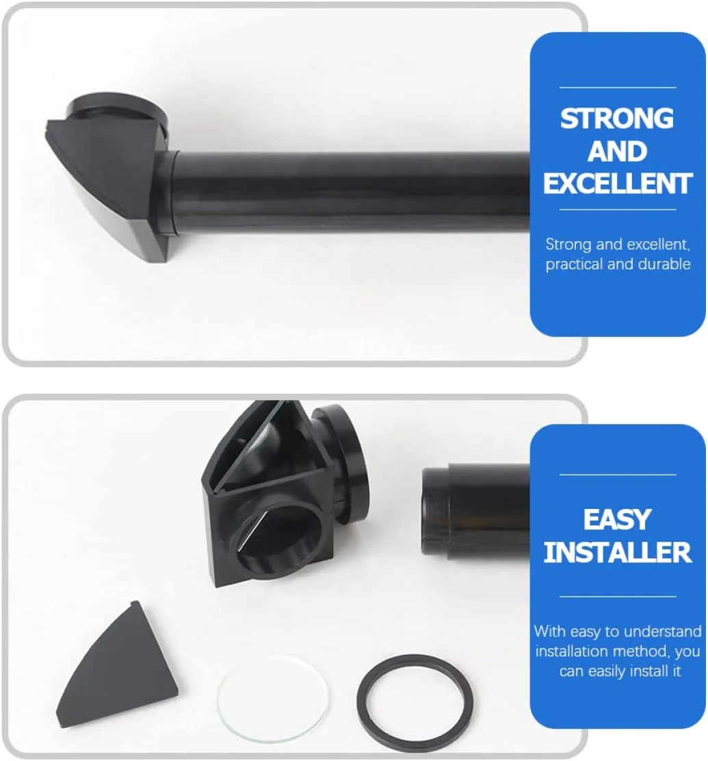2pcs Practical Optics Teaching Adjustable Periscope Adults Periscope, Optical Toy School Outdoor Detachable Children Educational Down Rotatable Tools Cm Hide Black Mirror Seek