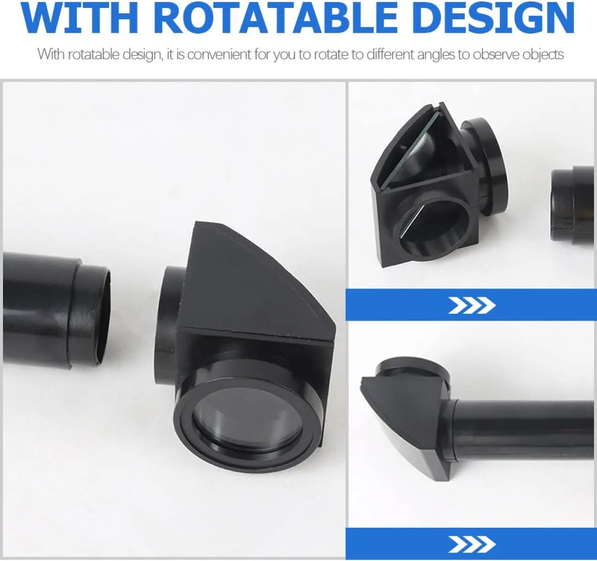 2pcs Practical Optics Teaching Adjustable Periscope Adults Periscope, Optical Toy School Outdoor Detachable Children Educational Down Rotatable Tools Cm Hide Black Mirror Seek