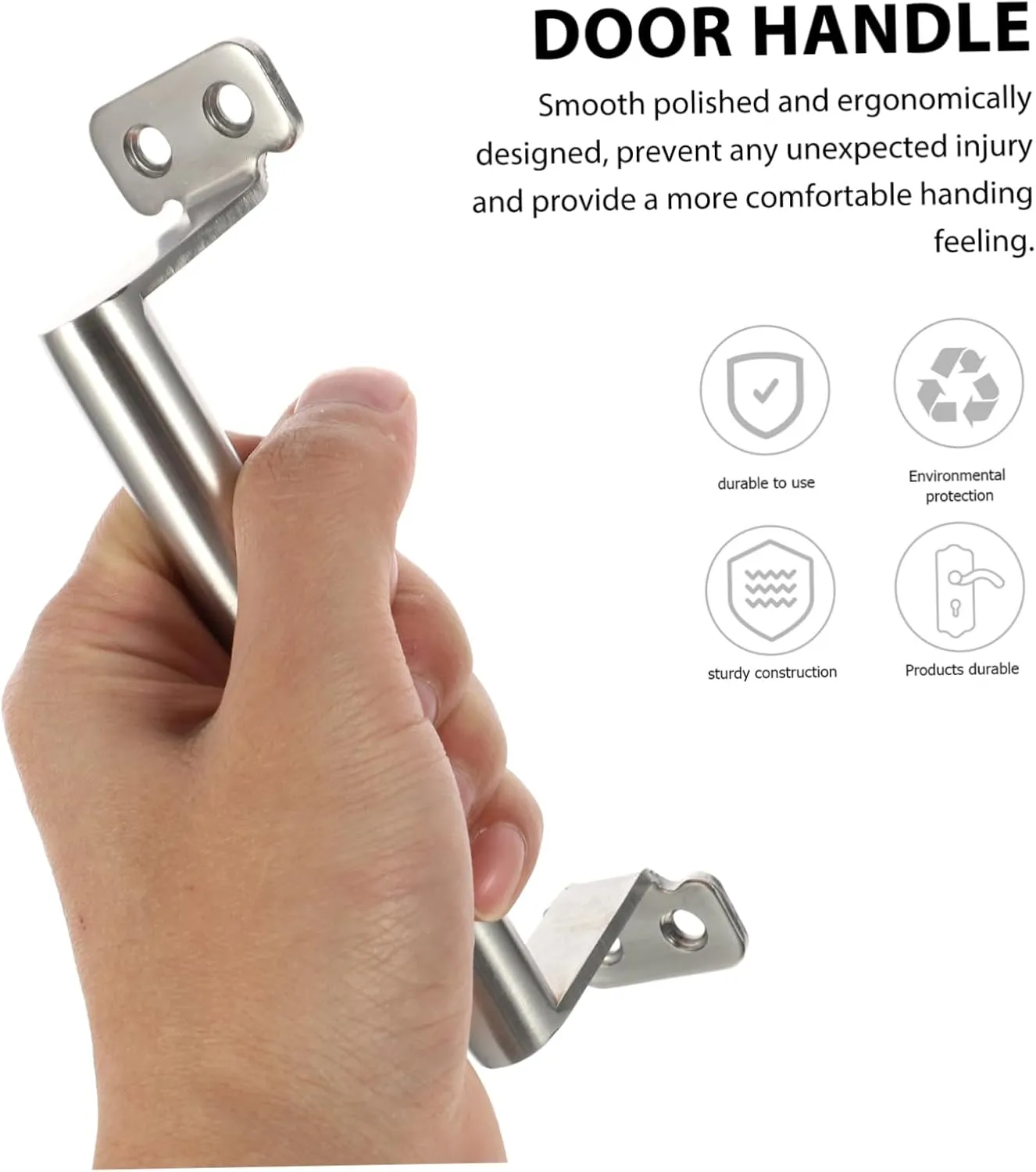 2pcs Pull Handles for Cabinet Stainless Steel Drawer Knobs Sleek Design for Kitchen Closet Dresser No Sharp Edges Comfortable Grip