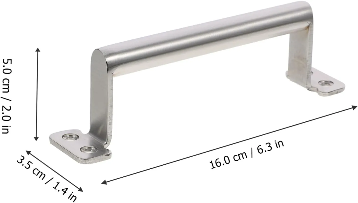 2pcs Pull Handles for Cabinet Stainless Steel Drawer Knobs Sleek Design for Kitchen Closet Dresser No Sharp Edges Comfortable Grip