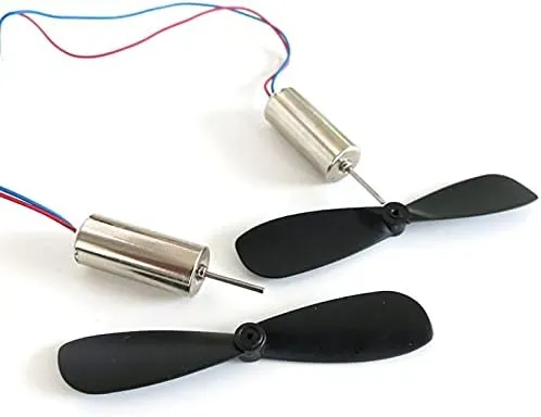 2PCS/1Pair New DC 3.7V 48000RPM Coreless Motor Propeller for RC Aircraft Helicopter Toy Wholesale 【Parts】