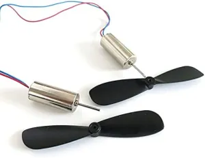 2PCS/1Pair New DC 3.7V 48000RPM Coreless Motor Propeller for RC Aircraft Helicopter Toy Wholesale 【Parts】